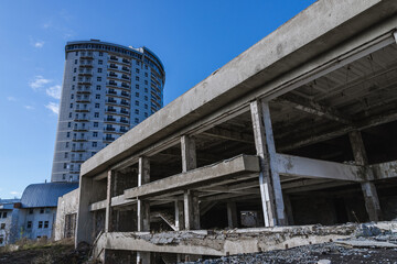The ruins of concert hall 