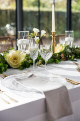 wedding table setting