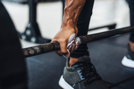 Sportsman Lifting Weights