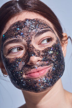 Playful Facial Mask Portrait