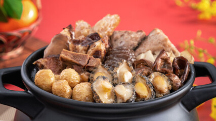 Close up of traditional Chinese food named Fo Tiao Qiang.