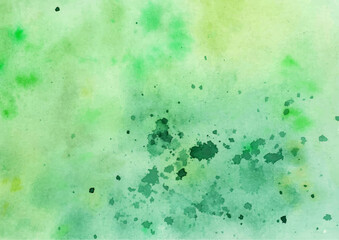 Green Abstract Watercolor Background