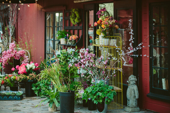Flower shop storefront