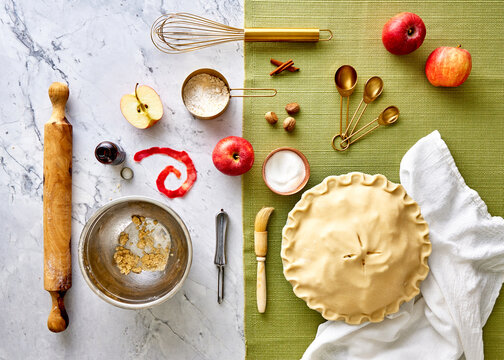 Baking a Homemade Apple Pie