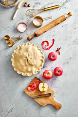 Baking a Homemade Apple Pie