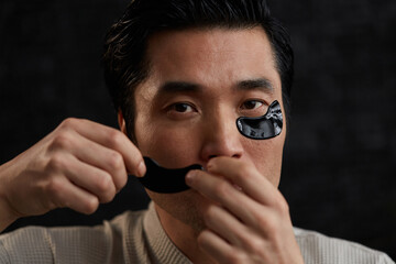 Adult man skincare treatment