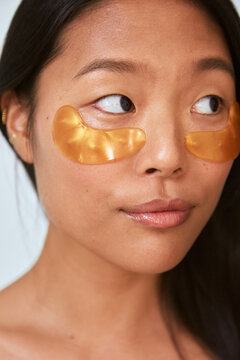 Skincare Woman Portrait - Collagen Under Eye Patch
