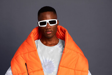 Sporty fashion studio portrait