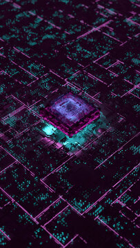 Detail of a cpu board