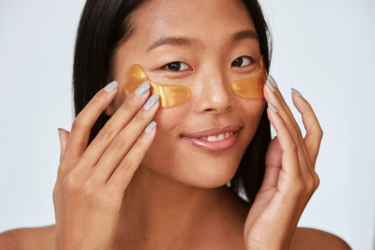 Skincare Woman Portrait - Collagen Under Eye Patch