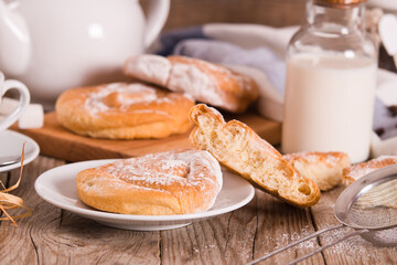 Sweet pastry swirls.