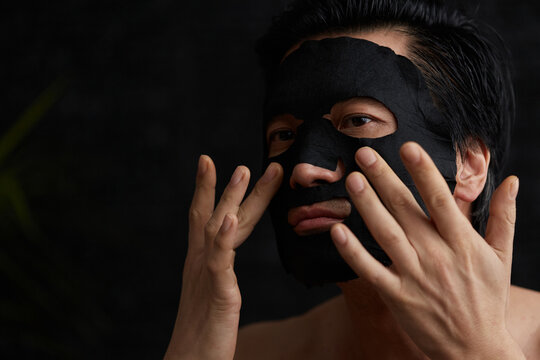 Skincare beauty routine for men