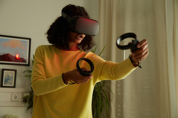 Playing scary game at home