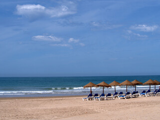 The beaches of the province of Cadiz, in Andalusia, Spain, enjoy many sunny and pleasant days almost all year round