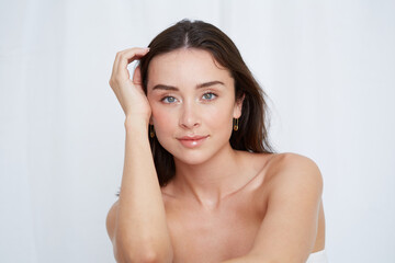 Confident woman beauty shot