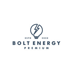 Lightning bolt power logo icon symbol sign vector design