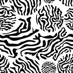 black and white seamless pattern	