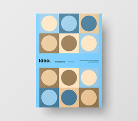 Abstract corporate identity report cover. Geometric vector business presentation design layout. Amazing company illustration brochure template.