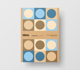 Abstract corporate identity report cover. Geometric vector business presentation design layout. Amazing company illustration brochure template.