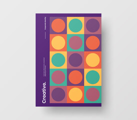 Abstract corporate identity report cover. Geometric vector business presentation design layout. Amazing company illustration brochure template.