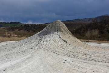 Mud volcano at the “Salse di Nirano” nature reserve, near Modena, Itay.