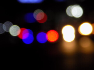 blur photo of sparkling vehicle lights at night