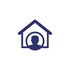 homeowner icon with a house