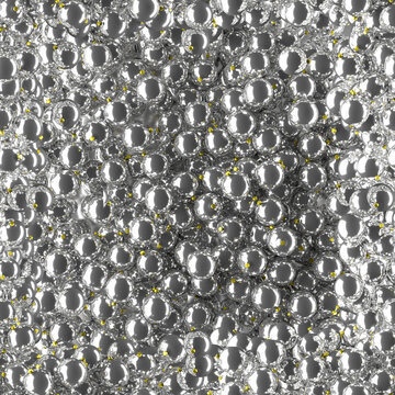 seamless texture pile of silver christmas balls