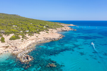 Fototapeta na wymiar Sunrise and noon in Formentera ... any time is good in paradise !!!