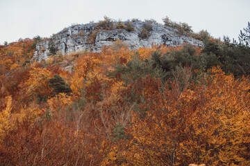 Paysage d'automne sud de la France