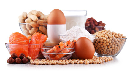 Composition with common food allergens