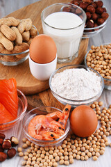 Composition with common food allergens