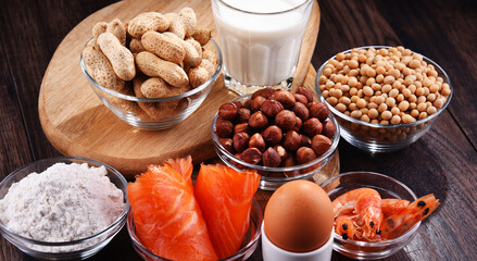 Composition with common food allergens