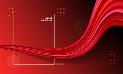 Abstract red flow liquid wave background. Minimalist modern, suitable for wallpapers, banners, gaming, cards, book illustrations, landing pages, flyer, poster, etc. 