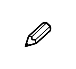 Fototapeta premium Pencil vector isolated icon illustration. Pencil icon