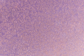 Fototapeta premium pink frost on a glass background. texture patterned frosted glass.