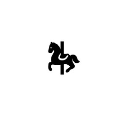 Carousel Horse vector isolated icon illustration. Carousel Horse icon