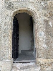 Open doors in an ancient
