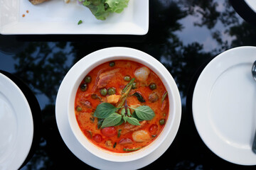 Roasted Duck Red curry or red curry with roasted duck, duck curry