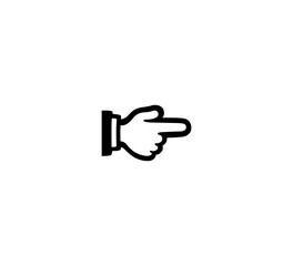 Index Finger Pointing Right emoji gesture vector isolated icon illustration. Index Finger Pointing Right gesture icon