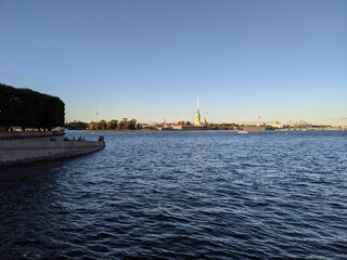 river in the city saint petersburg