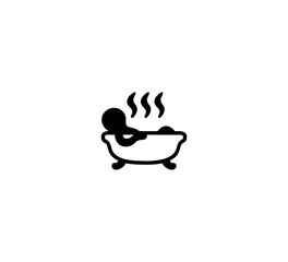Bath vector isolated icon illustration. Bathtub icon