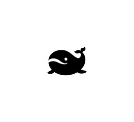 Whale vector isolated icon illustration. Whale icon