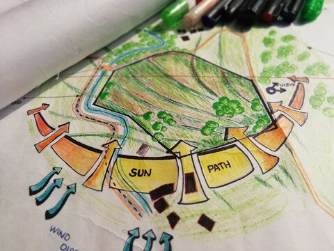 map of the world in the city