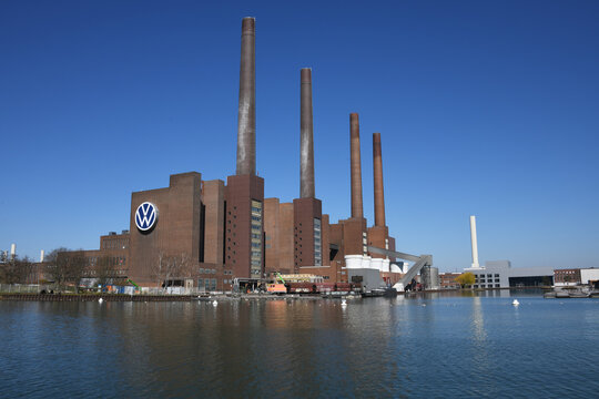 Wolfsburg, Lower Saxony / Germany - April 6, 2020: Headquarters of AG in Wolfsburg, Germany -is one of the world's leading manufacturers of automobiles