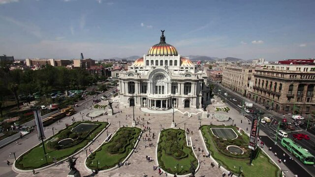 Mexico City, Time Lapse, Bellas Artes