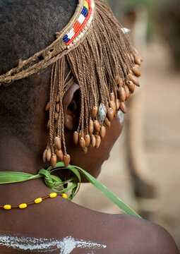 Portrait of a Tharaka tribe woman, Laikipia County, Mount Kenya, Kenya