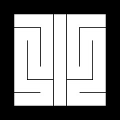 家紋　角字　いろは　を　小