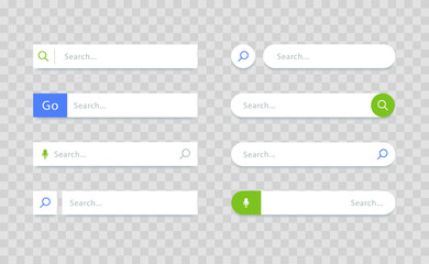 Fototapeta premium Search bar. Search forms for websites. www search. Web and ui interface. 
