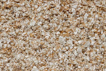 Oatmeal, rolled oats health food background texture